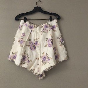 Zimmermann Rosa Tuck Shorts